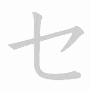 Katakana stroke order GIF せ(se)